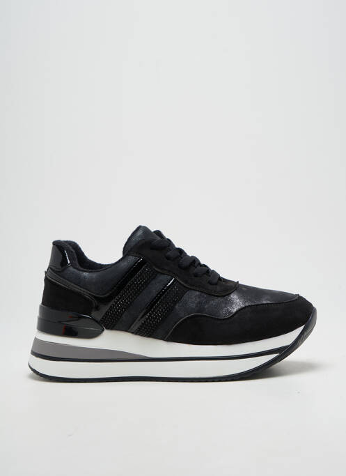 Baskets talon compensé talon de 4 à 6cm noir ELUE PAR NOUS femme
