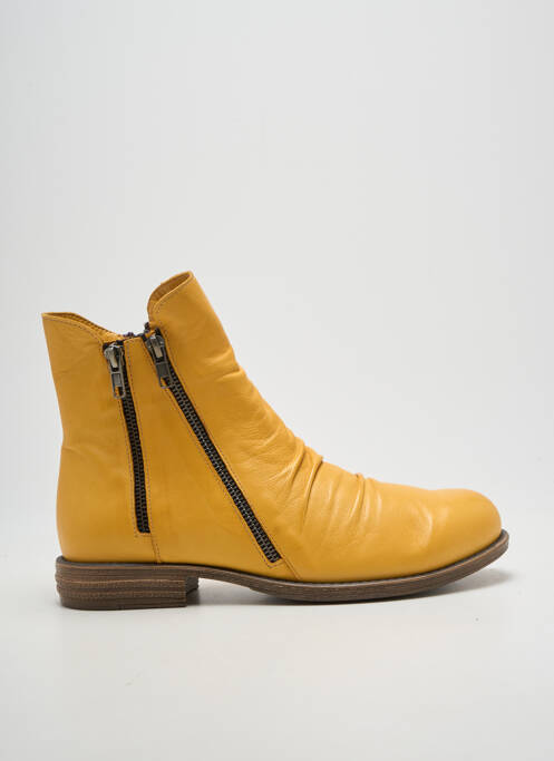 Bottines/boots talon bas talon plat jusqu'à 3cm jaune ELUE PAR NOUS femme