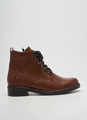 Bottines/boots fourrée talon plat jusqu'à 3cm marron REMONTE femme