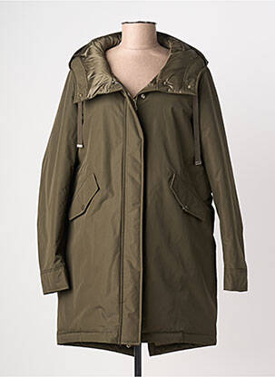 Doudoune poches a capuche vert EMME M femme