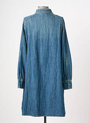 Robe courte manches longues manches longues bleu LUISA CERANO femme