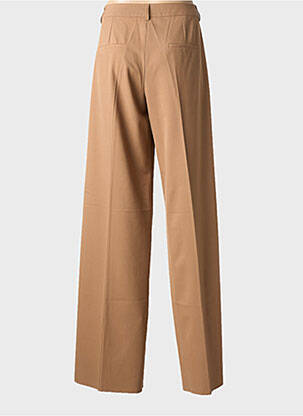 Pantalon droit tissage crêpe taille normale marron MARELLA femme