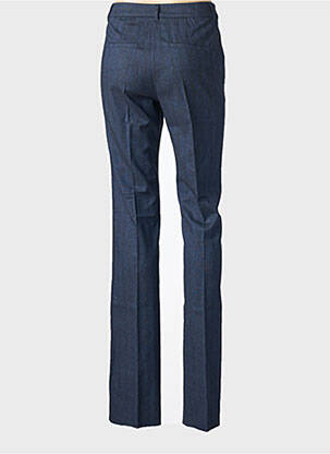 Pantalon flare fermeture zippée sous rabat avec crochet taille normale bleu MARELLA femme