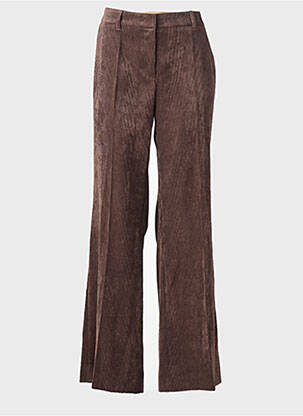 Pantalon flare stretch taille normale marron LUISA CERANO femme