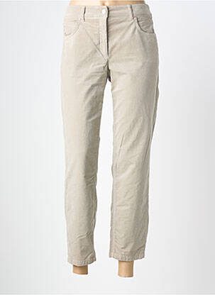 Pantalon 7/8 stretch taille normale beige LUISA CERANO femme