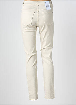 Jeans coupe slim stretch taille normale beige EAST DRIVE femme