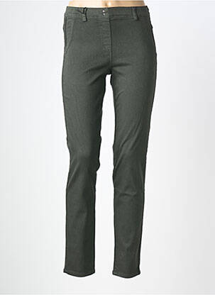 Jeans coupe slim stretch taille normale vert EAST DRIVE femme