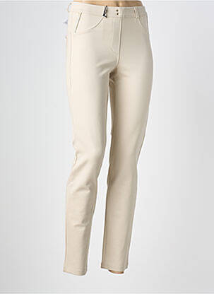 Jegging tissage jersey taille normale beige EAST DRIVE femme