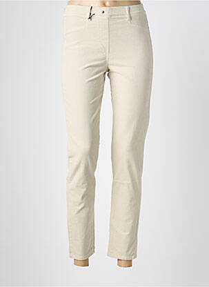 Jegging stretch taille normale beige EAST DRIVE femme
