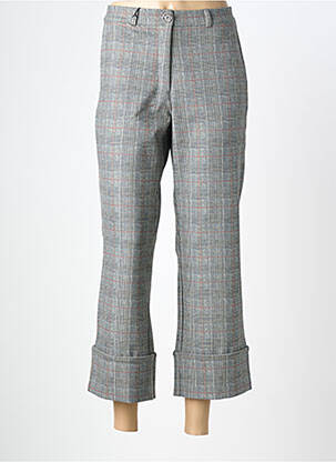 Pantalon 7/8 stretch taille normale gris EAST DRIVE femme