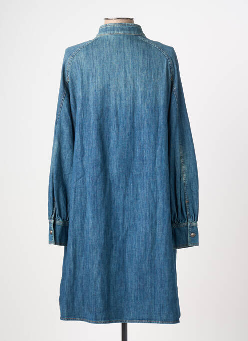 Robe courte manches longues manches longues bleu LUISA CERANO femme