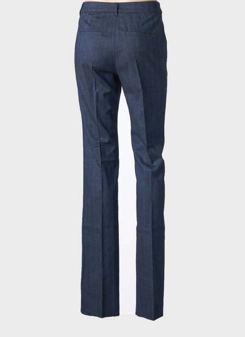 Pantalon flare fermeture zippée sous rabat avec crochet taille normale bleu MARELLA femme