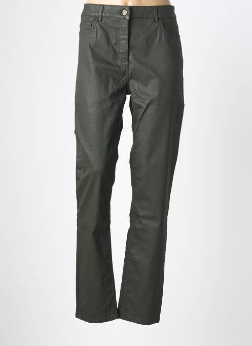 Pantalon slim tissage enduit vert GERARD DAREL femme