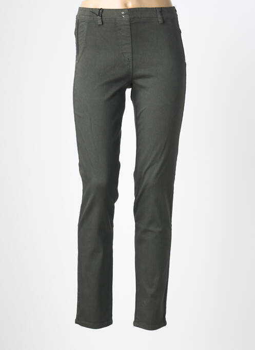 Jeans coupe slim stretch taille normale vert EAST DRIVE femme