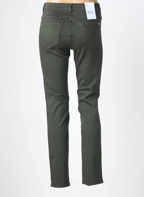 Jeans coupe slim stretch taille normale vert EAST DRIVE femme