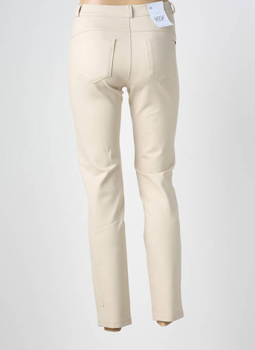 Jegging tissage jersey taille normale beige EAST DRIVE femme