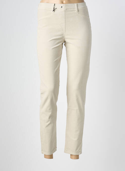 Jegging stretch taille normale beige EAST DRIVE femme