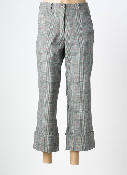 Pantalon 7/8 stretch taille normale gris EAST DRIVE femme