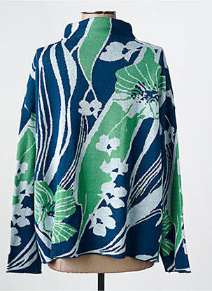 Pull coupe droite manches longues bleu ESCORPION femme