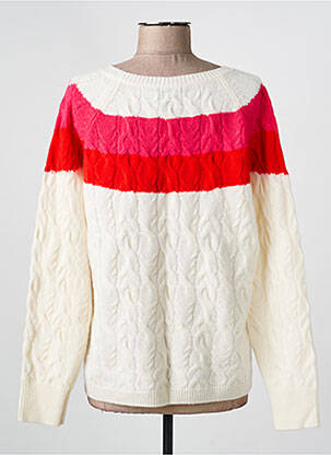 Pull resserrée sur le bas manches longues beige ESTHEME femme