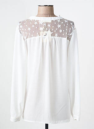 Blouse manches longues manches longues blanc EMA BLUE'S femme