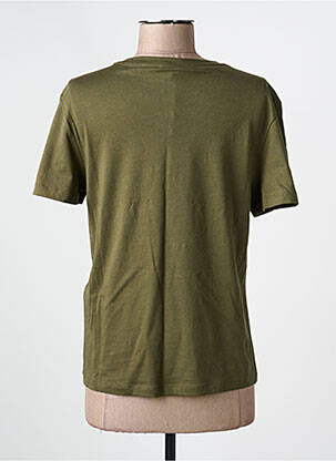 T-shirt coupe droite manches courtes vert LIU  JO femme