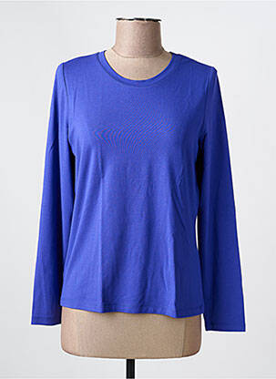 Top col rond manches longues bleu FABER femme