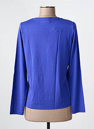 Top col rond manches longues bleu FABER femme