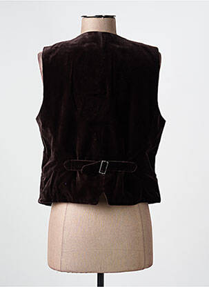Gilet sans manche poches marron GERARD DAREL femme