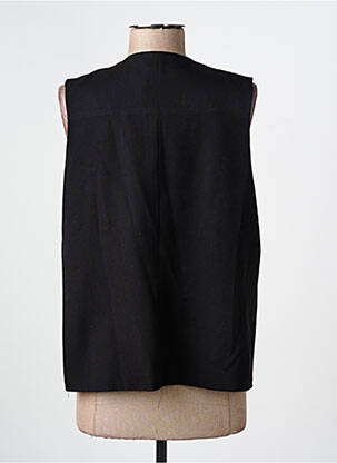 Gilet sans manche col v noir EMA BLUE'S femme