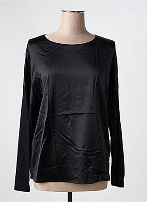 Top col rond manches longues noir OSCALITO femme