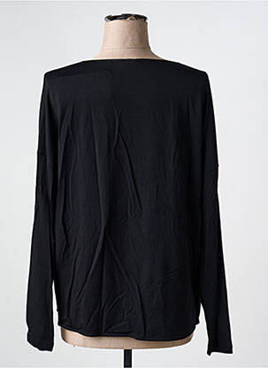 Top col rond manches longues noir OSCALITO femme