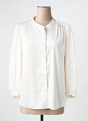 Chemisier coupe fluide manches longues blanc GERARD DAREL femme