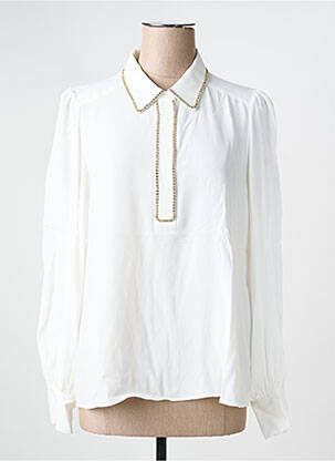 Chemisier coupe fluide manches longues blanc GERARD DAREL femme