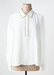 Chemisier coupe fluide manches longues blanc GERARD DAREL femme