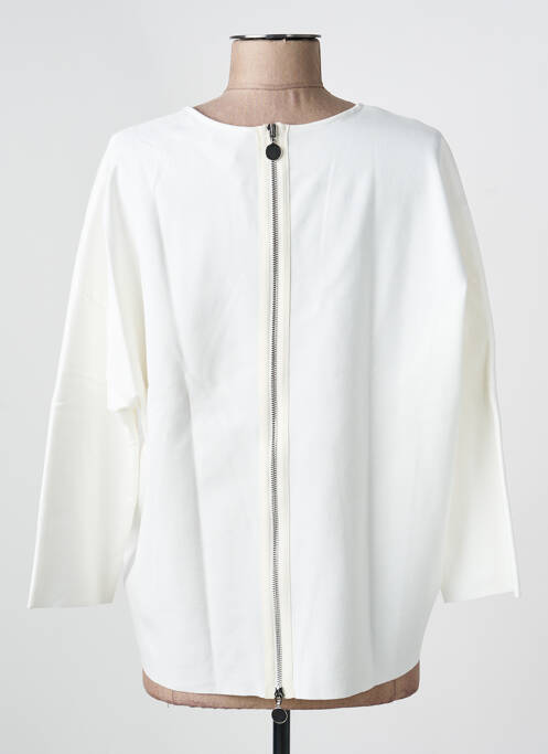 Top col rond manches longues blanc ORTO BOTANICO femme