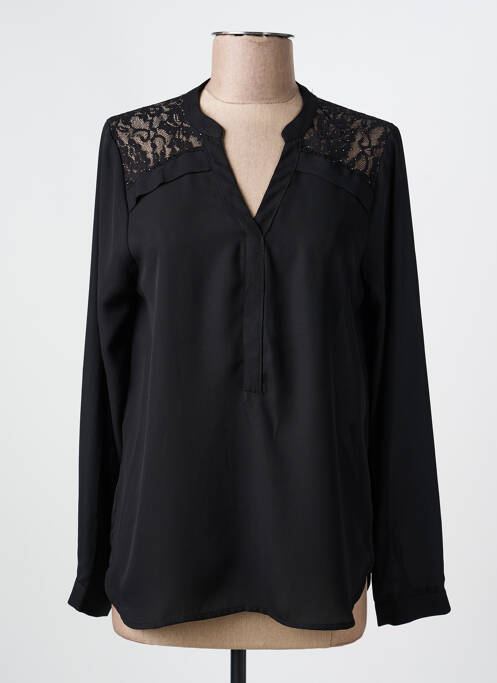 Blouse manches longues manches longues noir EMABLUES femme