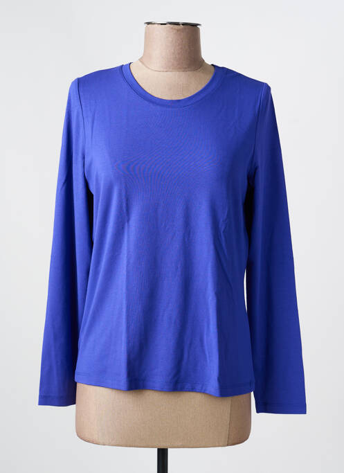 Top col rond manches longues bleu FABER femme