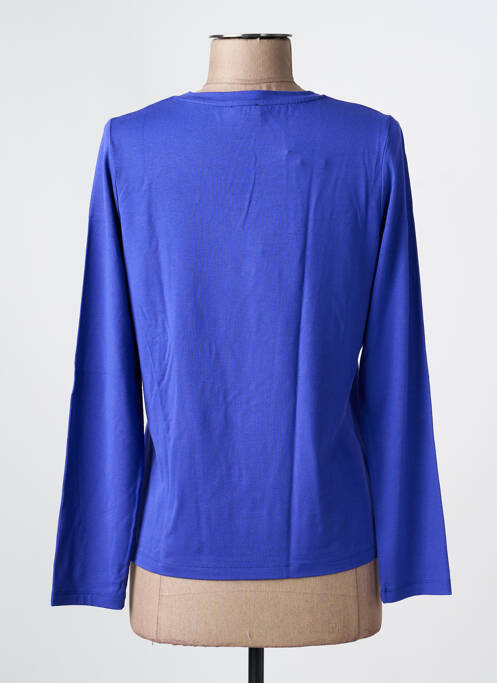 Top col rond manches longues bleu FABER femme