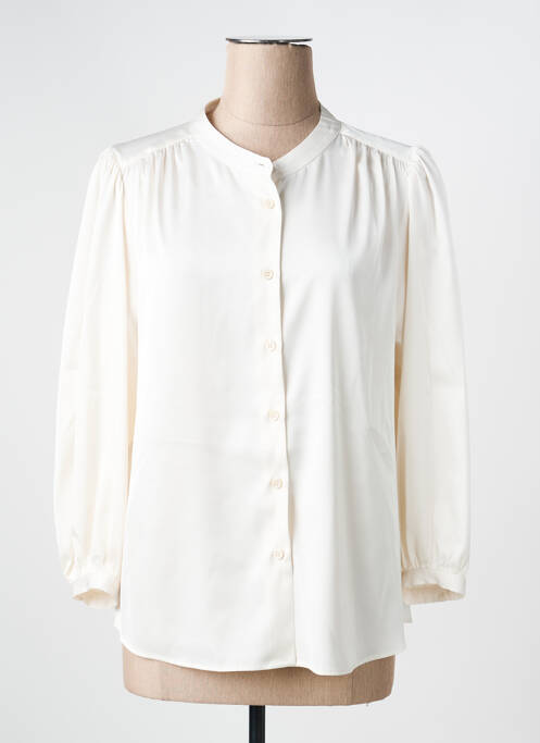 Chemisier coupe fluide manches longues blanc GERARD DAREL femme