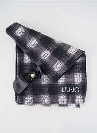 Echarpe imprimé carreaux noir LIU JO femme