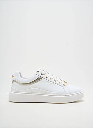 Baskets tissage satiné talon plat jusqu'à 3cm blanc TWINSET femme