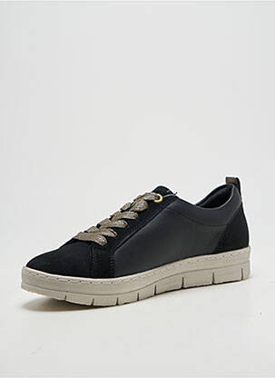 Baskets fermeture zip et lacets talon plat jusqu'à 3cm noir REMONTE femme