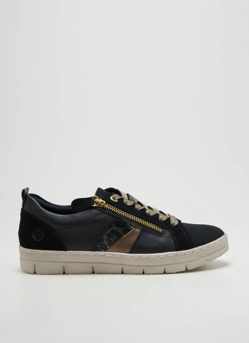 Baskets fermeture zip et lacets talon plat jusqu'à 3cm noir REMONTE femme