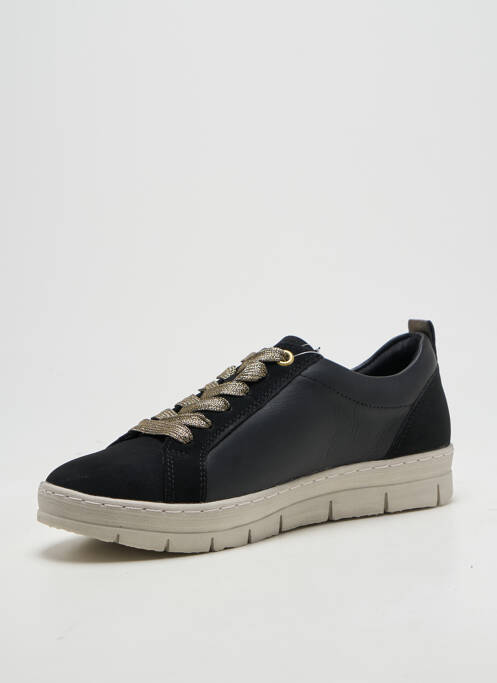 Baskets fermeture zip et lacets talon plat jusqu'à 3cm noir REMONTE femme