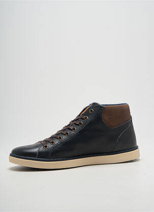 Baskets fermeture zip et lacets bout rond bleu ARID homme