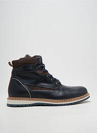 Bottines/boots fermeture zip et lacets bout rond bleu ARID homme