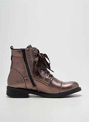 Bottines/boots talon bas talon plat jusqu'à 3cm marron REBELLES femme
