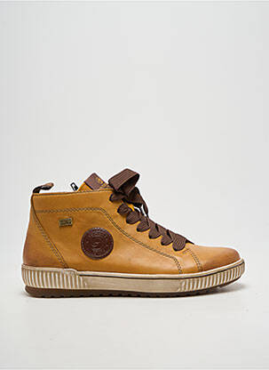 Bottines/boots bout rond talon plat jusqu'à 3cm jaune REMONTE femme