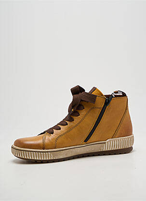 Bottines/boots bout rond talon plat jusqu'à 3cm jaune REMONTE femme